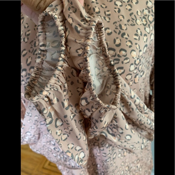 Dolan for Anthro blush animal print blouse. - Picture 11 of 11